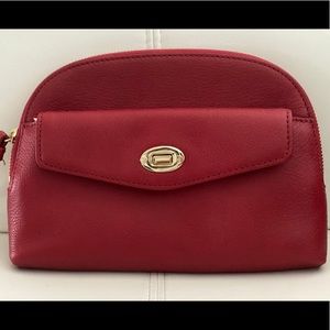 BRAND BEW NEVER USED RED TALBOT CLUTCH/WRISTLET